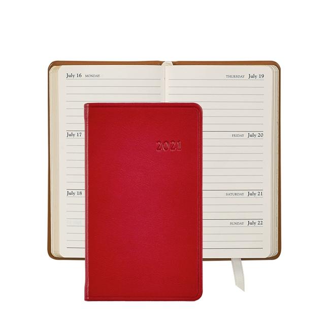 5 inch Pocket Datebook - Red