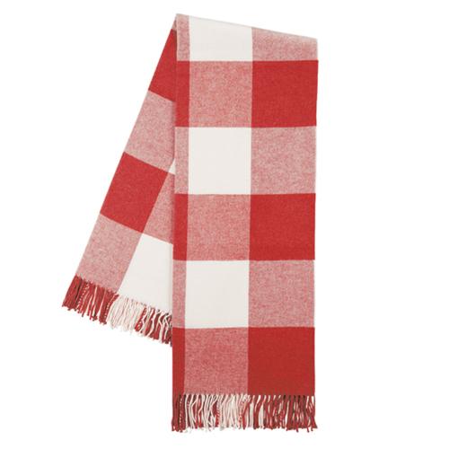 Buffalo Check Throw Blanket - Monogrammable - Red