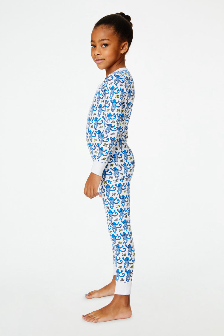 Roller Rabbit Blue Monkey Children's Pajamas