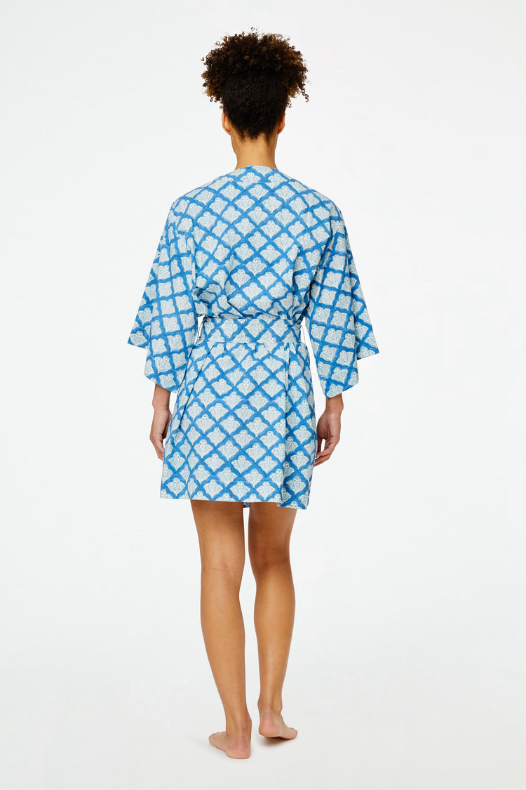 Roller Rabbit Blue Jemina Bathrobe