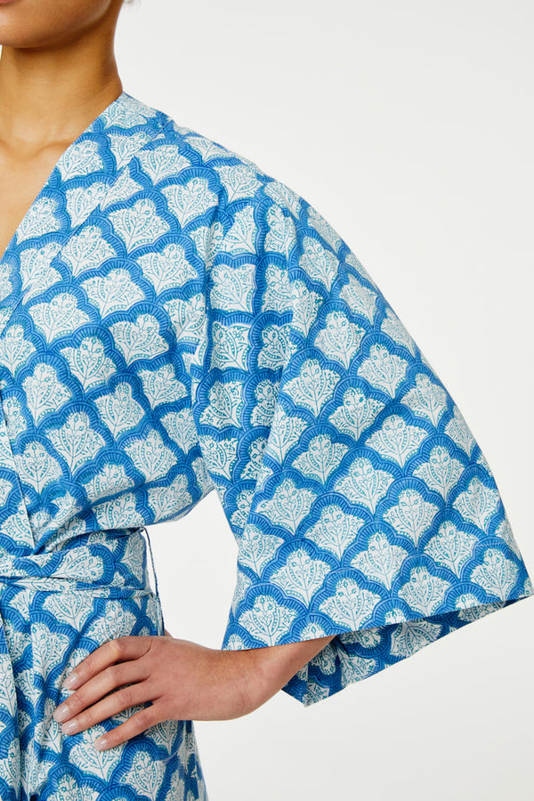 Roller Rabbit Blue Jemina Bathrobe