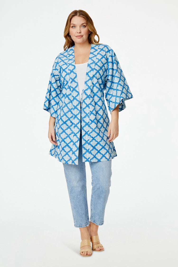 Roller Rabbit Blue Jemina Bathrobe