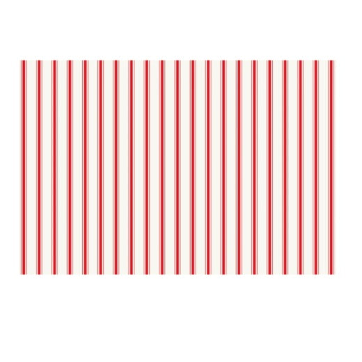 Red Ribbon Stripe Paper Placemats Hester Cook