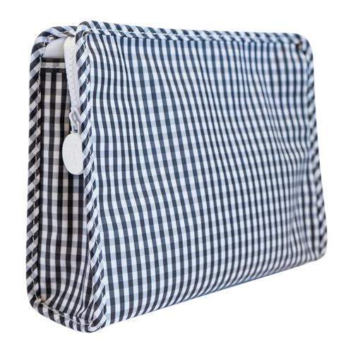 Black Gingham Roadie Makeup Case
