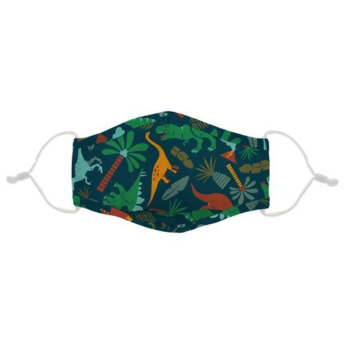 Adjustable Child's Printed Face Mask - Dinosaurs - Can be Personalized