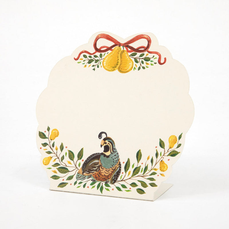 Hester Cook Partridge Place Cards