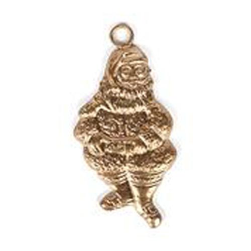Santa Gold Ornament