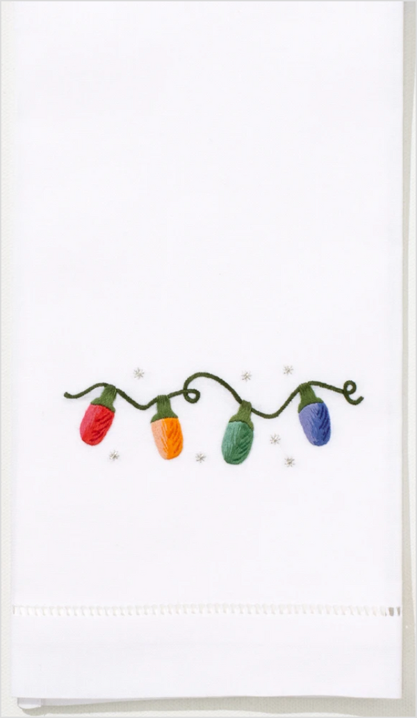Holiday Lights Guest Towel