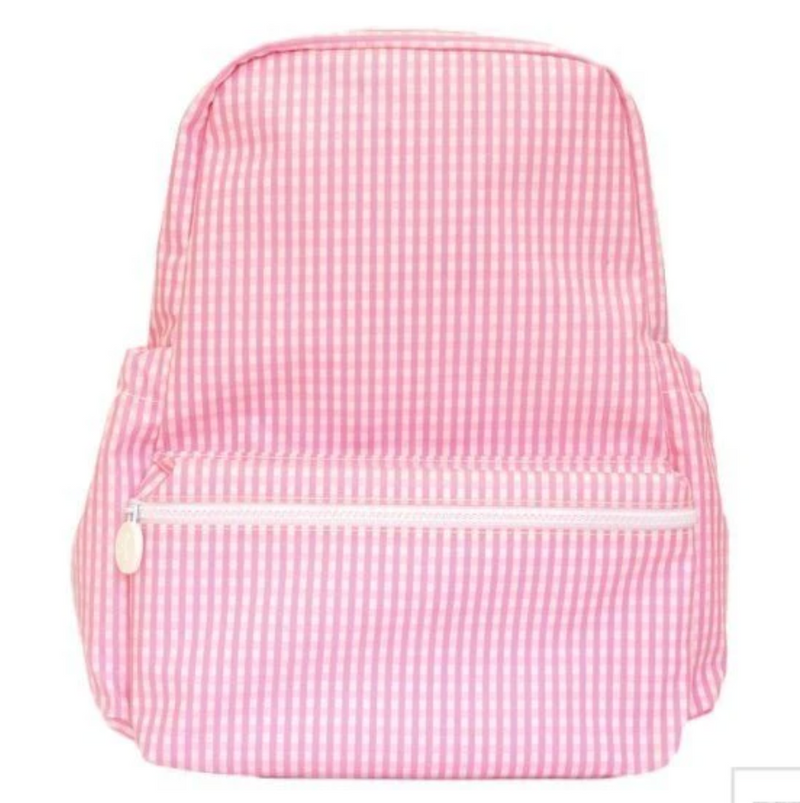 Coated Backpack Pink Gingham