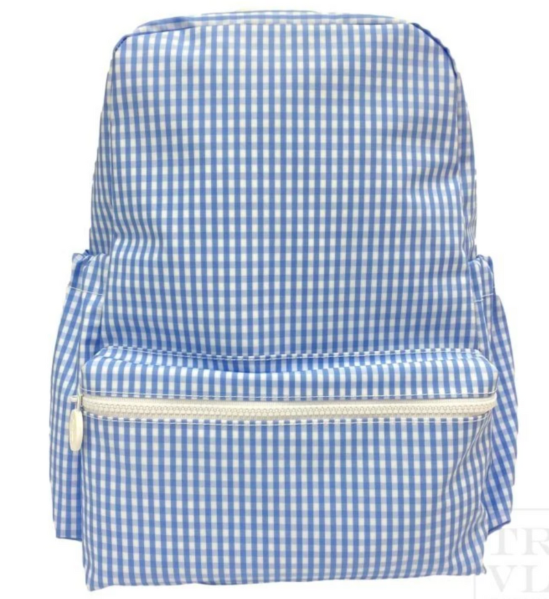 Gingham Coated Backpack