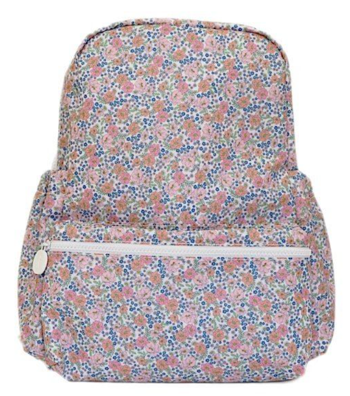Coated Backpack Petite Garden Floral