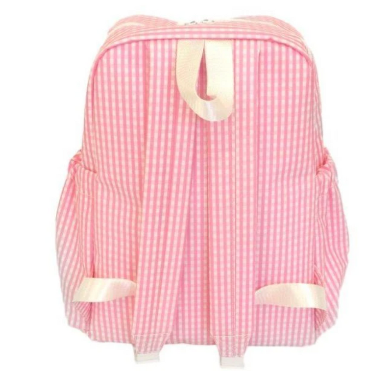 Coated Backpack Pink Gingham