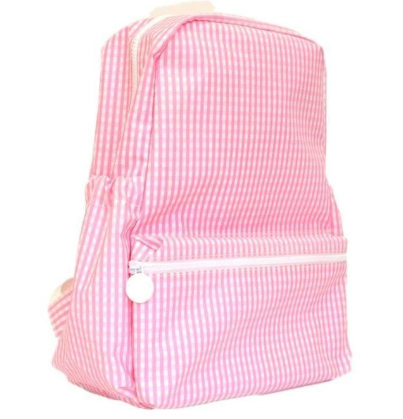 Coated Backpack Pink Gingham