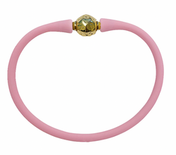 Gold Florence Bracelet - Baby Pink