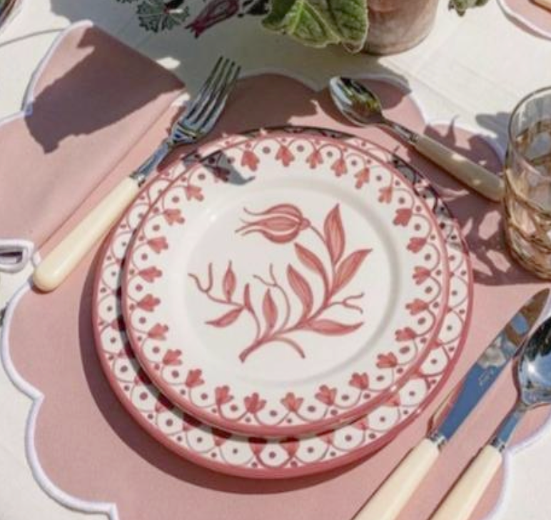 Pink Tulip Dinnerware - LVM Ceramics