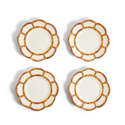 Bamboo Touch Accent Plates - Two's Company