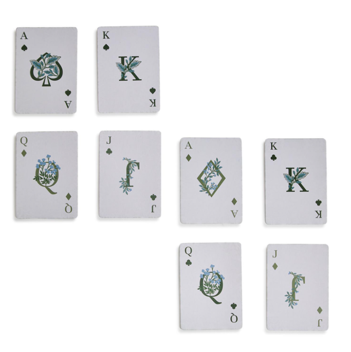 Floral Playing Card Box + Cards - Two's Company