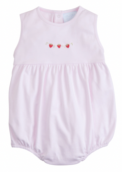 Strawberry Embroidered Bubble - Little English