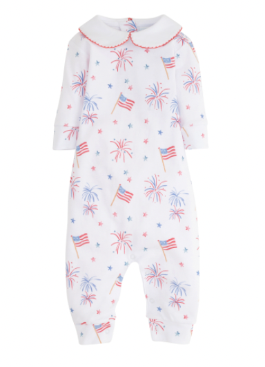 Flags Printed Playsuit - Little English