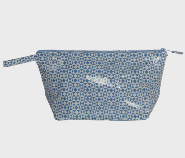 Roller Rabbit Blue Diams Coated Makeup and Toiletry Case