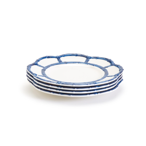 Blue Bamboo Melamine Appetizer + Salad Plates