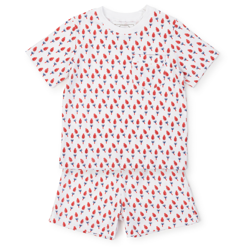 Lila Hayes Patriotic Popsicles Short Pajama Set