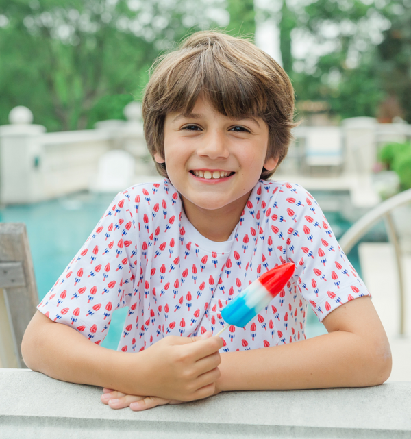 Lila Hayes Patriotic Popsicles Short Pajama Set