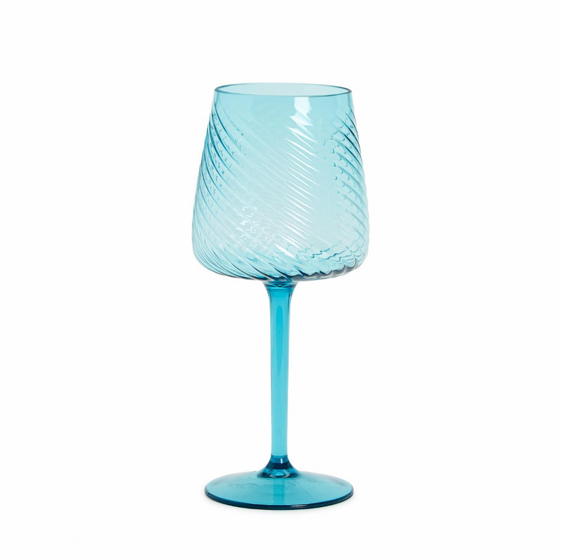 Sea Foam Spiricle Wine Glasses
