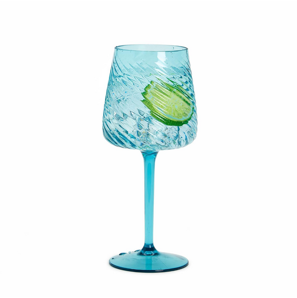 Sea Foam Spiricle Wine Glasses