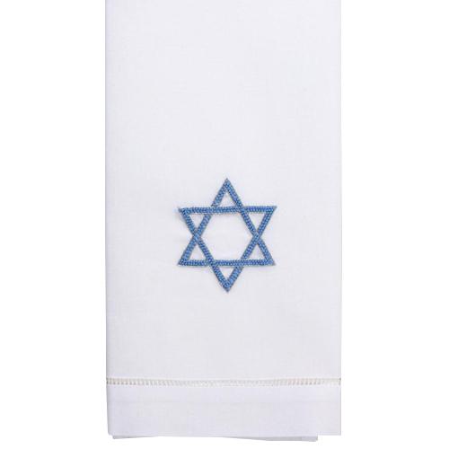 Blue Star of David Guest Towel