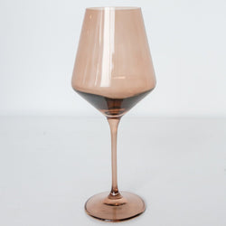 Estelle Colored Wine Glasses - Amber