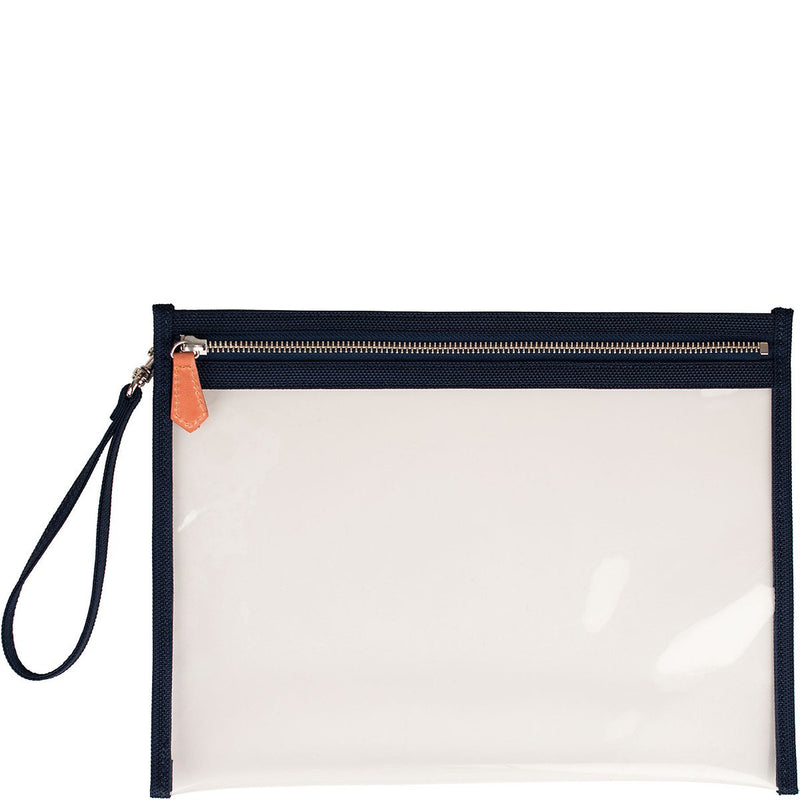 Terra Large Clear Pouch - Navy