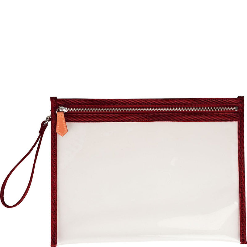 Terra Large Clear Pouch - Red