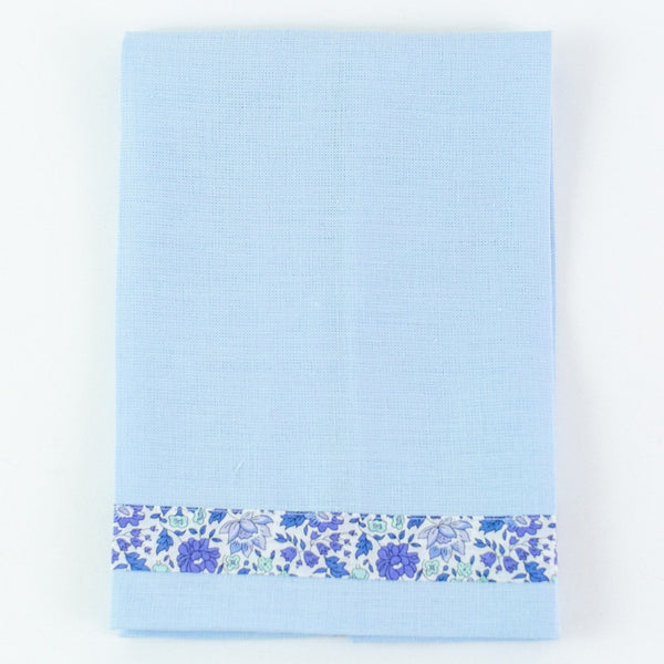 Liberty Guest Towel - Monogrammed - Light Blue