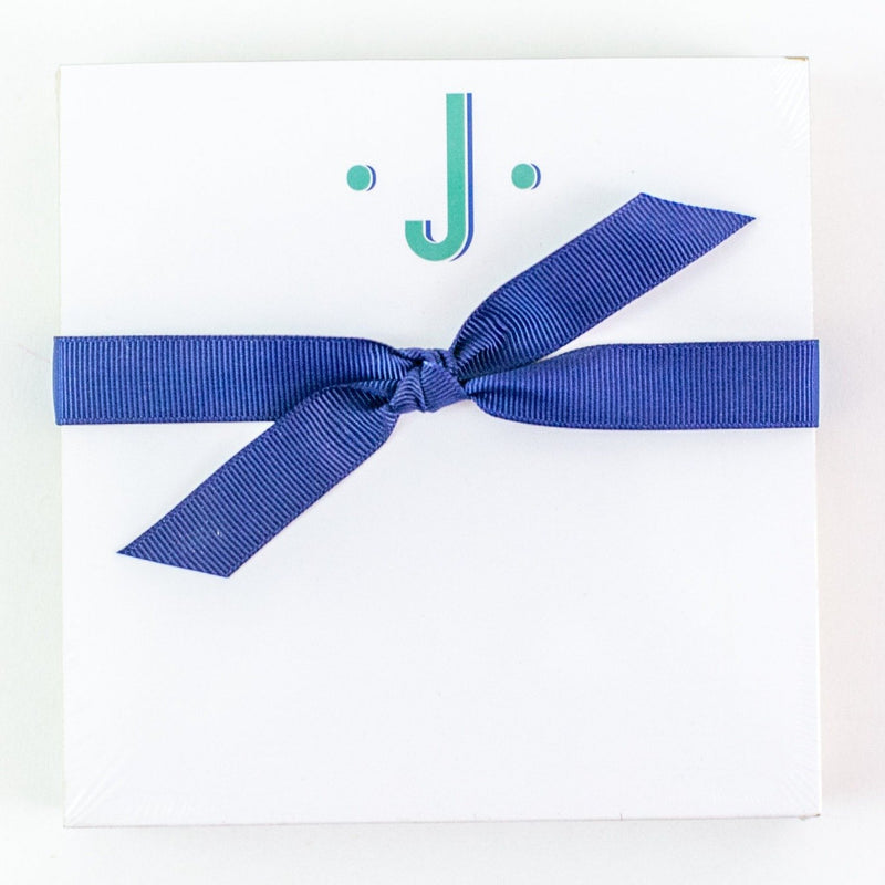 Single Initial Luxe Notepad - J