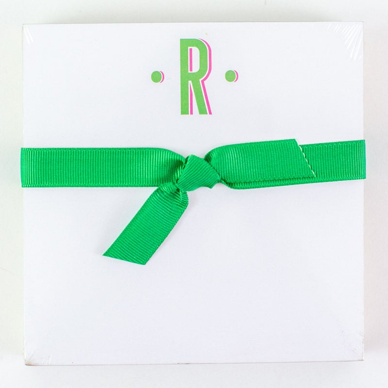 Single Initial Luxe Notepad - R