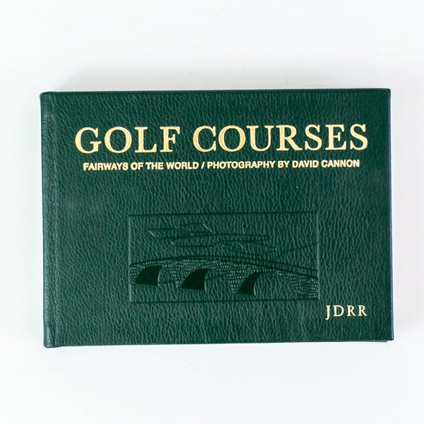  Golf Courses: Fairways of the World Leather Bound Book