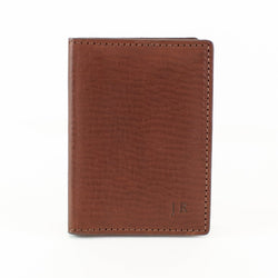 Vachetta Leather Card Case ID Holder - Brown