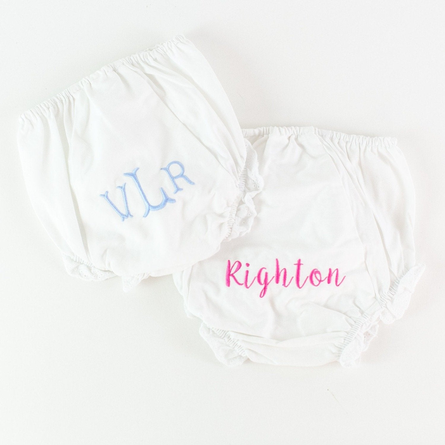 White Ruffle Bloomers – The Monogrammed Home