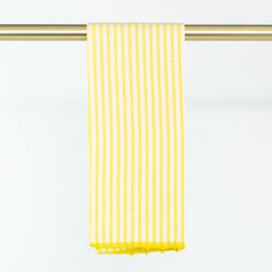 Busatti Stripe Hand Towel - Personalize or Monogram - Yellow