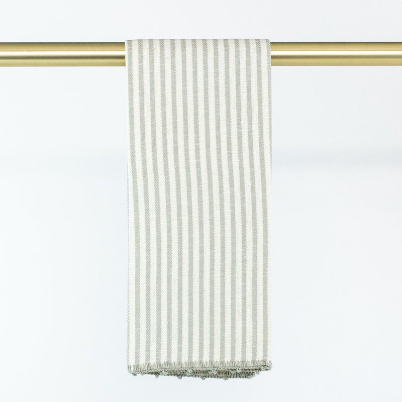Busatti Stripe Hand Towel - Personalize or Monogram - Gray