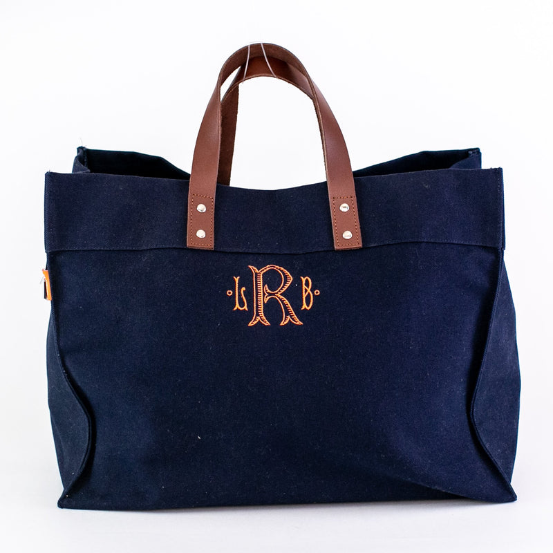 Town & Country Tote - Navy - Monogrammed