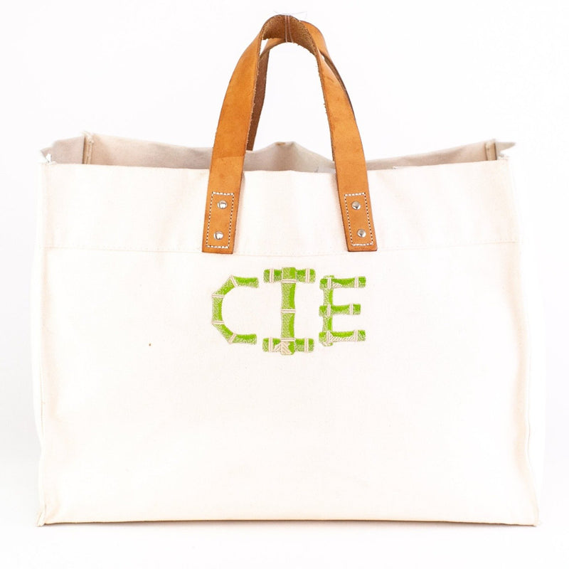 Town & Country Tote - Natural - Monogrammed