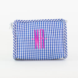 Royal Gingham Roadie Case - Monogrammed