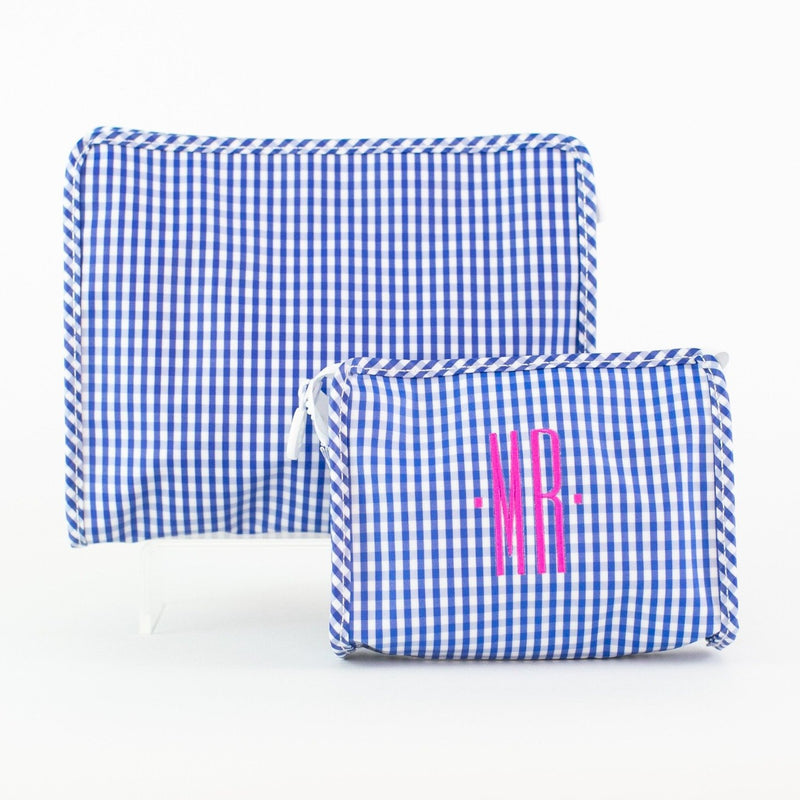 Royal Gingham Roadie Case - Monogrammed