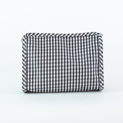 Black Gingham Roadie Makeup Case 