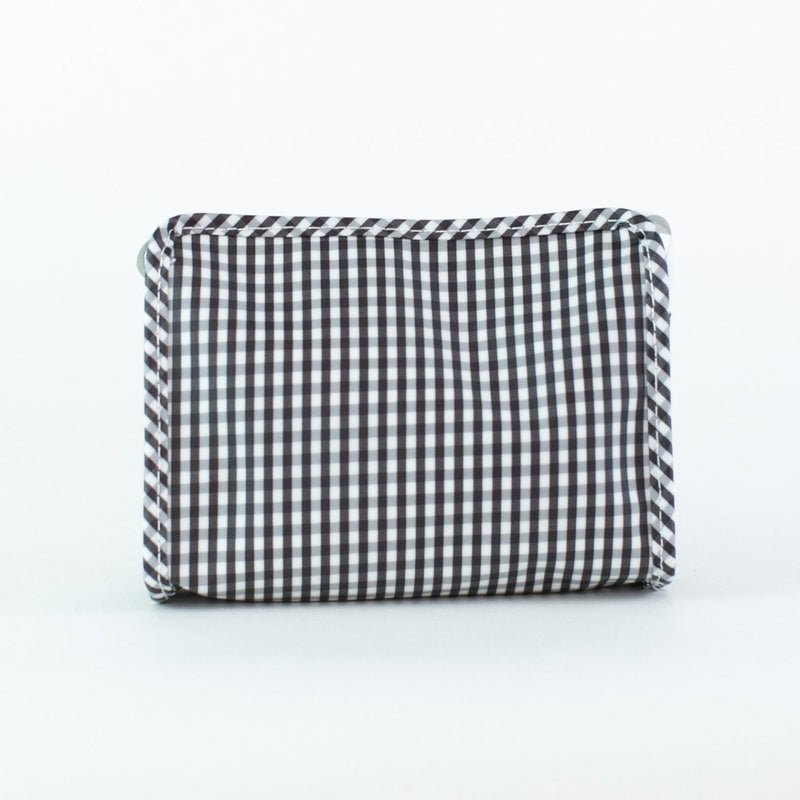 Black Gingham Roadie Makeup Case 