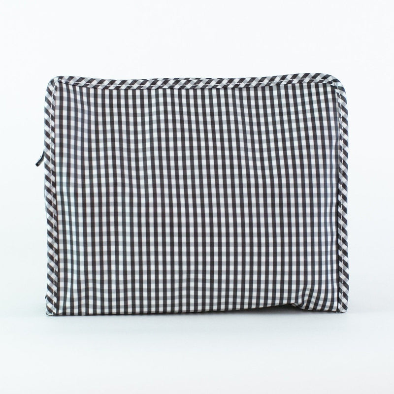 Black Gingham Roadie Makeup Case 