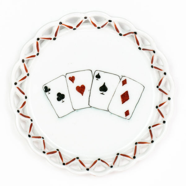 Hand painted Bridge Wine Coaster