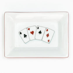 4 Aces Rectangular Dish